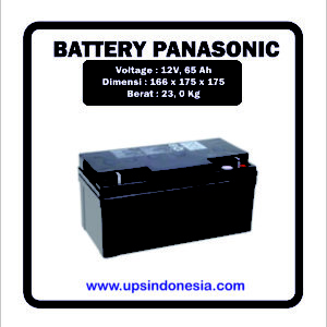 BATTERY UPS PANASONIC 12V65AH | BATERAI UPS PANASONIC LC-P1265 SURABAYA