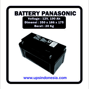 BATTERY UPS PANASONIC 12V100AH | BATERAI UPS PANASONIC SURABAYA